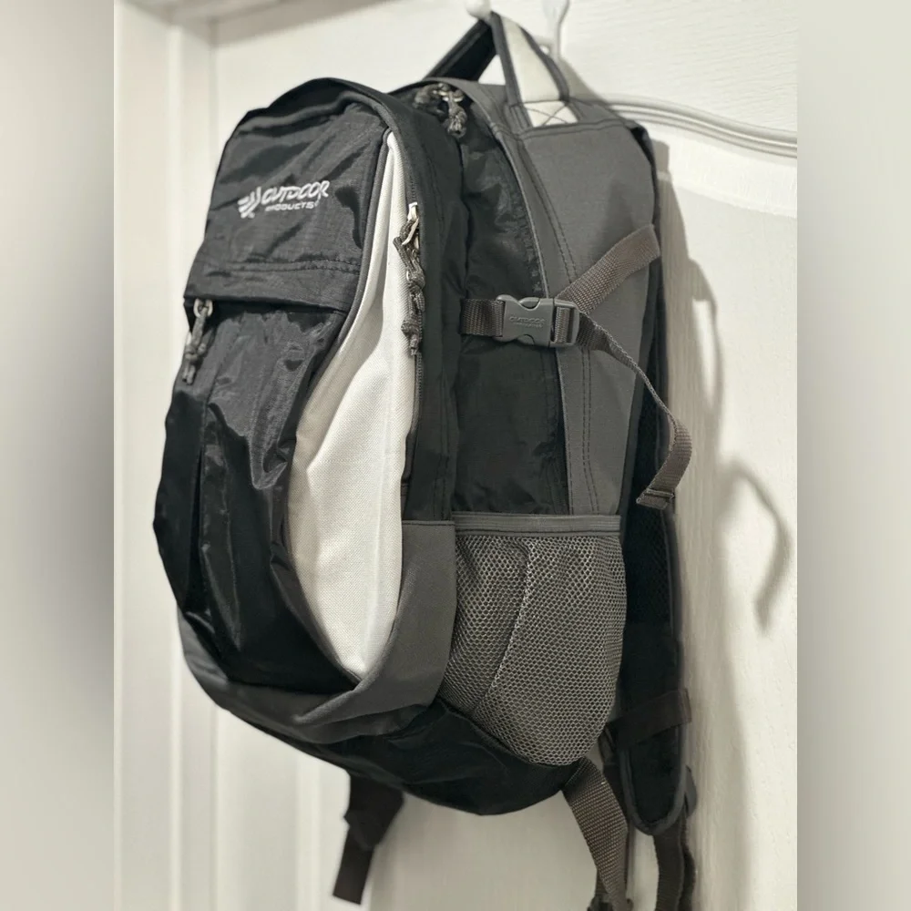 Outdoors Black and Gray Backpack